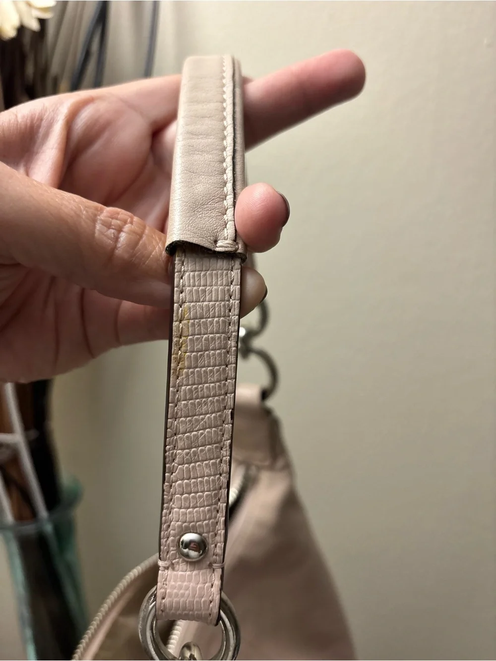 Coach Leather Kristen Hobo Shoulder Bag in Taupe - Women's Everyday Hobo